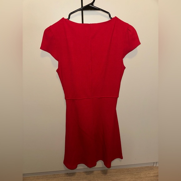 Reformation Ribbed Red Women's Mini Dress - Picture 5 of 6